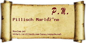 Pillisch Marléne névjegykártya